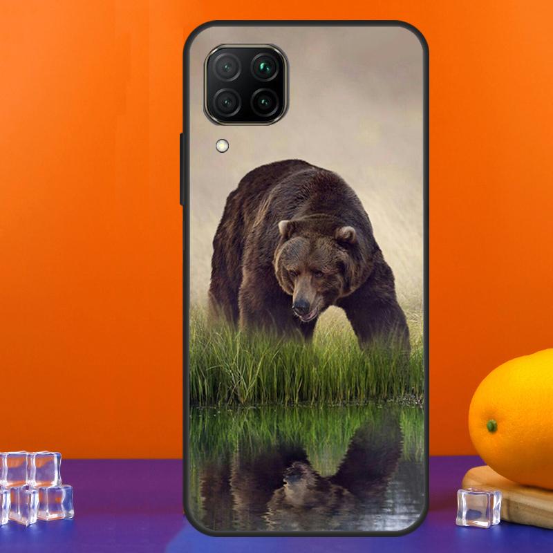 Grizzly Bear Animal For Huawei Nova 12s 12i 11i 5T 9 10 SE Y91 Y90 Y60 Y70 Y72 Y61 P60 Pro P20 P40 P30 Lite Case