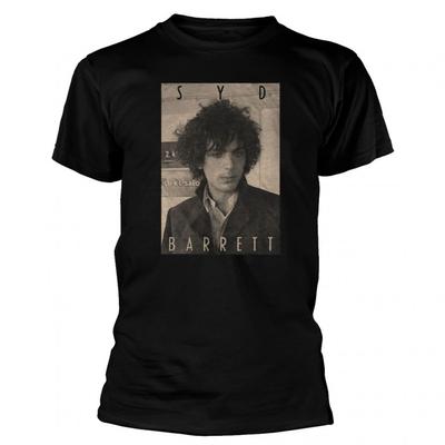Хлопковая футболка унисекс для взрослых Syd Barrett сепией
