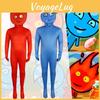 Watergirl Fireboy And Cosplay Costume Cartoon Jumpsuits Halloween Party Garment