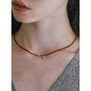 [Byhyeres] (W) Pumpkin Bead Necklace Red Bh7N4A722Wb450
