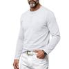 Men S Loose Fit Long Sleeve Henley Neck Casual Basic T Shirt