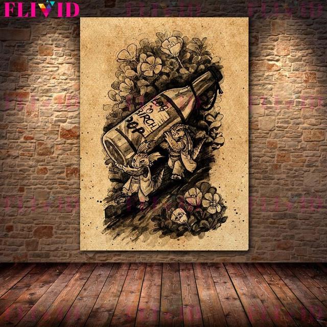 Настенное искусство на холсте, фигурки Наруто, современная гостиная, украшение для детской спальни