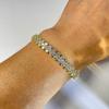 New Simple Open Four-leaf Clover Bracelet Zircon Ultra-beautiful Hand Decoration High-end Bracelet