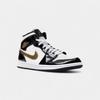 Jordan 1 Mid Патент Черный Белый Золотой