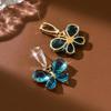 TEMU Rhinestone Butterfly Earrings - Elegant & Fashionable for All Occasions