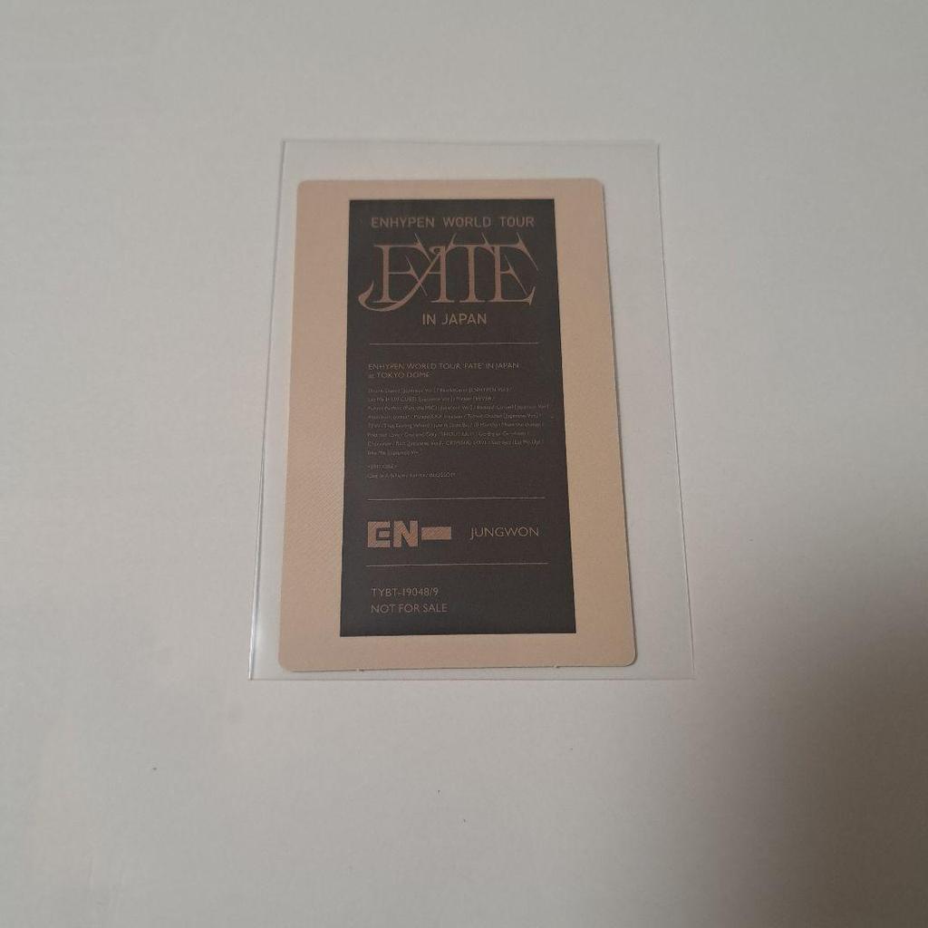 [Б/У] ENHYPEN FATE IN JAPAN Обычное издание DVD Фотокарточка Чонвона