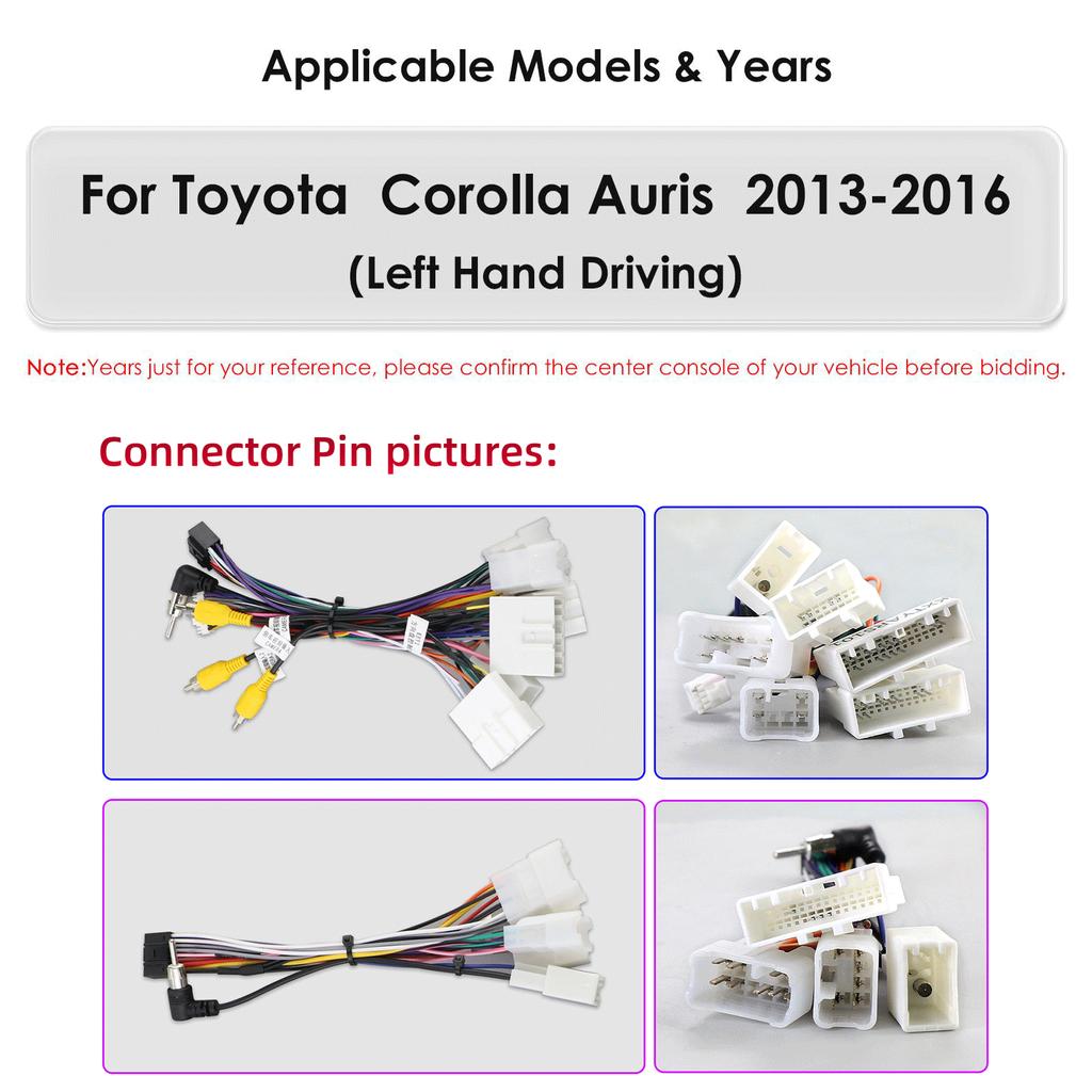 OSSURET Carplay 4G 10,1-дюймовая автомобильная интеллектуальная система Android автомобильное радио для Toyota Corolla Auris 2013 - 2016 GPS стерео интеллектуальный экран Bluetooth RDS