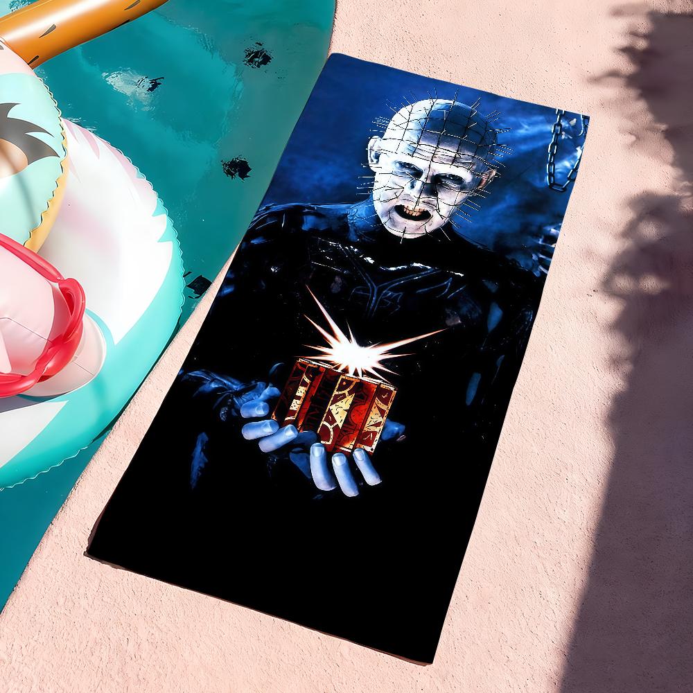 Хоррор Фильм H-Hellraiser Полотенце Спортивное Быстросохнущее Туризм Кемпинг Песозащитное Мягкое Легкое Большое Пляжное Полотенце