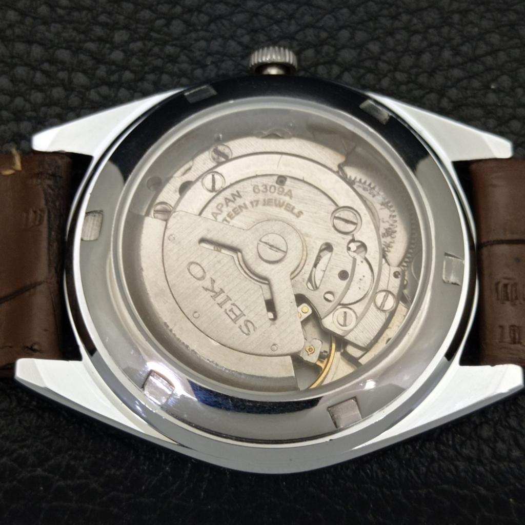 ВИНТАЖНЫЕ АВТОМАТИЧЕСКИЕ ЧАСЫ SEIKO 6309A ЯПОНИЯ МУЖСКИЕ С СЕРЕБРИСТЫМ ЦИФЕРБЛАТОМ a701738-5 R206c-a701738