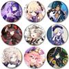 32/44/58mm Genshin Impact Badge Handmade Cartoon Brooches  Lapel Pin Backpack Hat Bag Decoration Jewelry  Gift