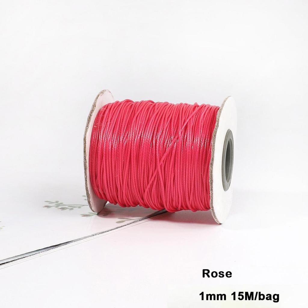 Разноцветные вощеные хлопковые шнуры для макраме, ювелирные бусины, изготовление ювелирных изделий своими руками