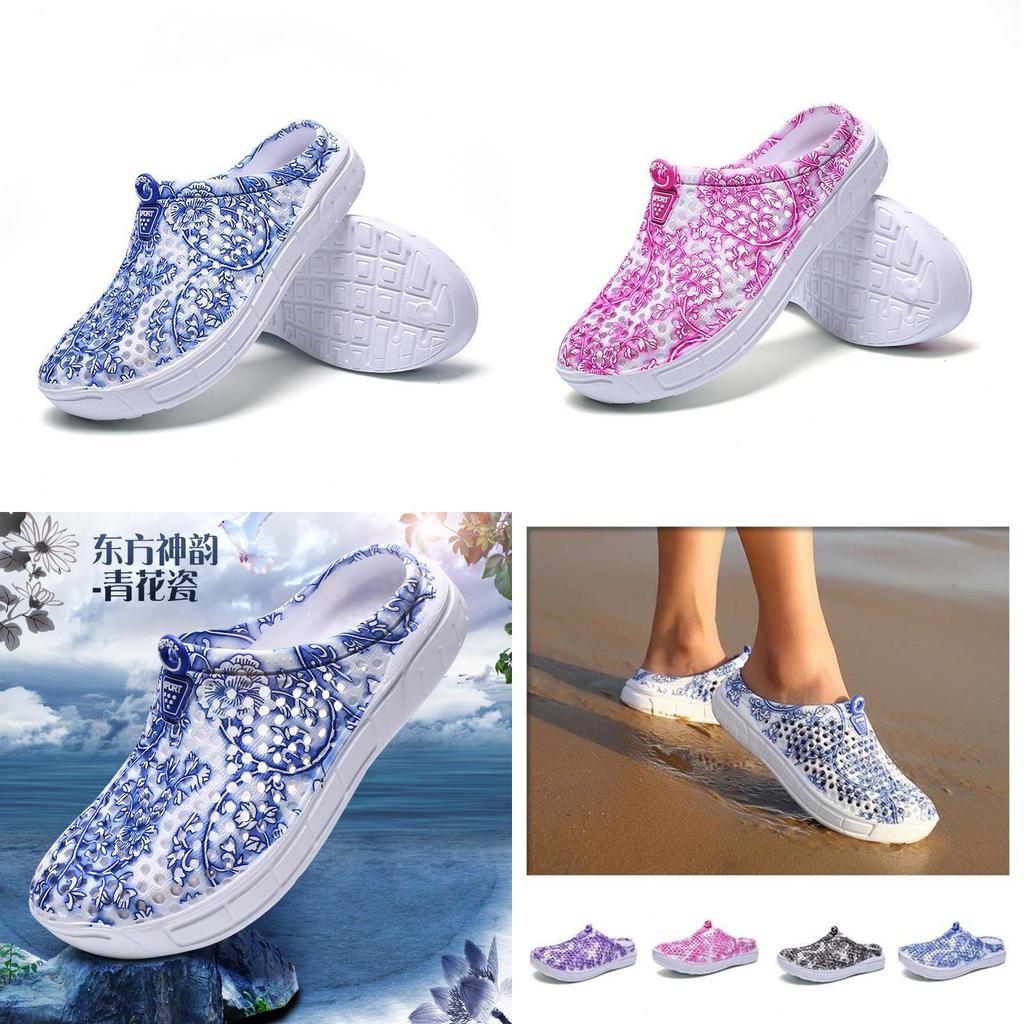 Stylish Women's Summer Garden Wooden Bathroom Slippers For Beach And Home