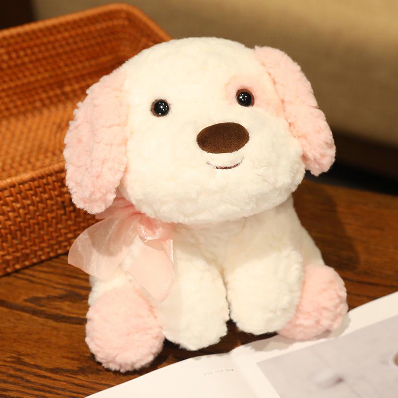 Мягкие игрушки плюшевые мультяшные кудрявый щенок кукла имитация сидячая собака красивая кавайная подарок на день рождения для детей