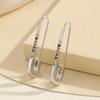 Creative, Exquisite, Compact Paper Clip Earrings for Girls, Simple and Versatile, High-end and Elegant Earrings