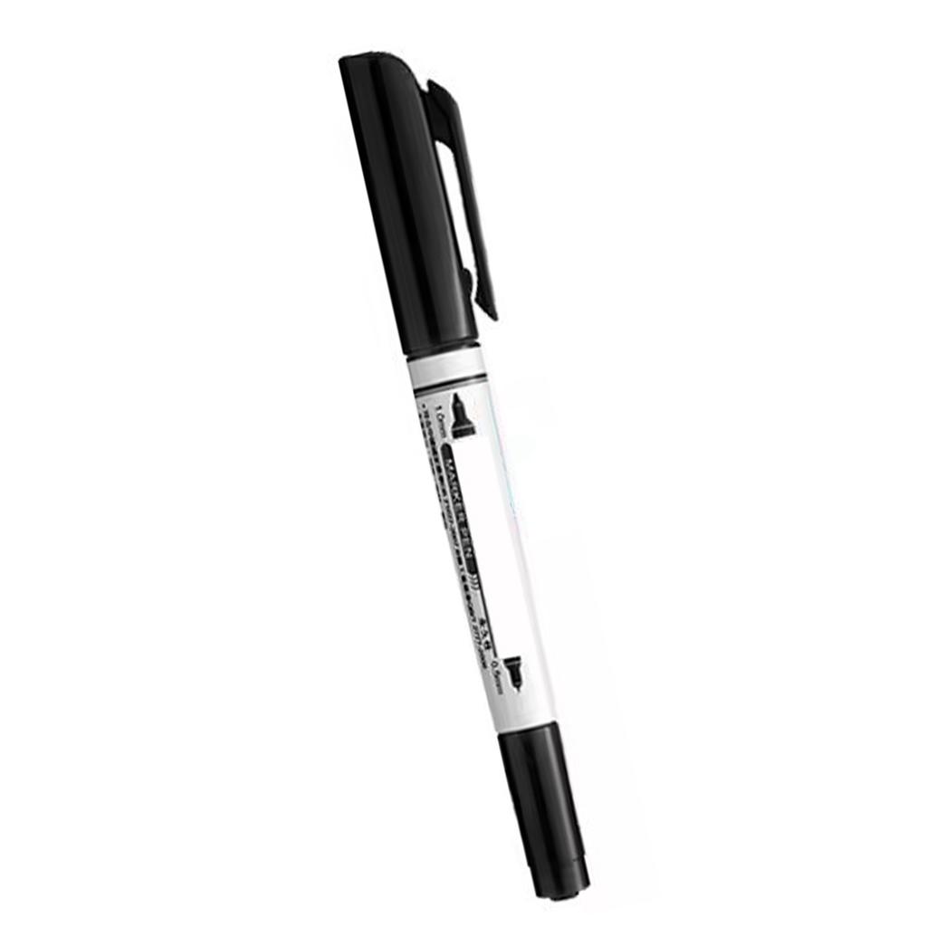 Масляный маркер с двойным наконечником, без запаха, многоцелевой, для офиса, учебы, рисования