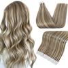 Full Shine Tape In 100% Remy Human Hair Straight Double Sided Blonde Comfortable Silky Natural Tape For Women