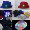 Led Light Up Jazz Hat Cowboy Hat Stage Performance Party Accessory With Replaceable Battery And Long Working Time