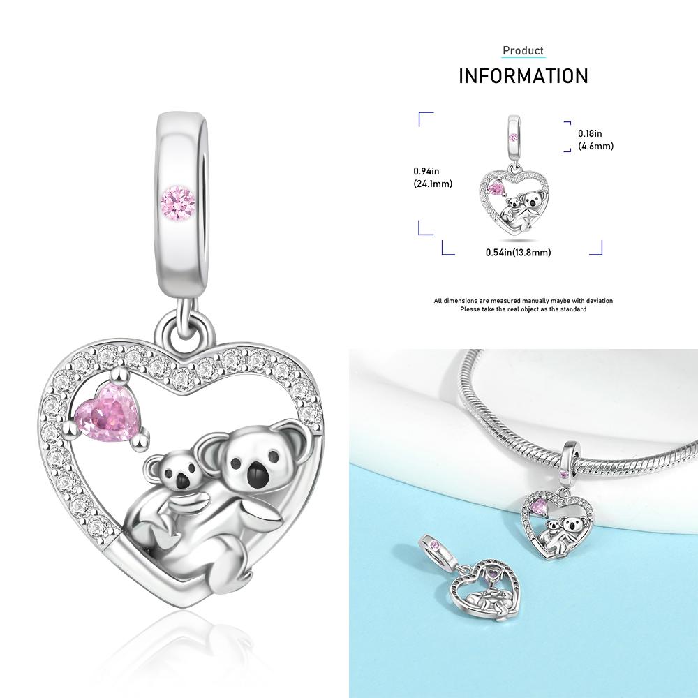 Циркон Сердце Клип Шармы Цветок Клевер Шарм Медь Морская Черепаха Бусины Подходят для DIY Оригинальный Браслет Ювелирные Изделия