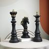 Cross-Border Chess Figurine Set: King, Queen, Knight Resin Decor for Home and Wine Cabinet