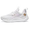 Curry Flow 10 Team White Metallic Gold 3026624-102