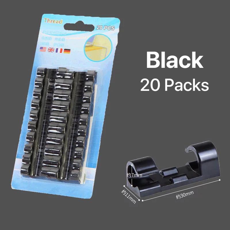 Самоклеящийся кабельный органайзер, зажимы, органайзер для проводов, держатель шнура, фиксатор намотки шпульки, держатель крепления