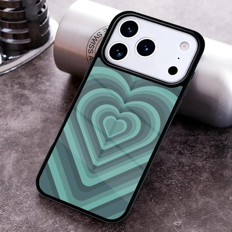 Чехол для телефона с узором в виде сердца для iPhone 17 16 15 Pro Max Air 14 13 12 11 Plus Ударопрочный Capa Чехол