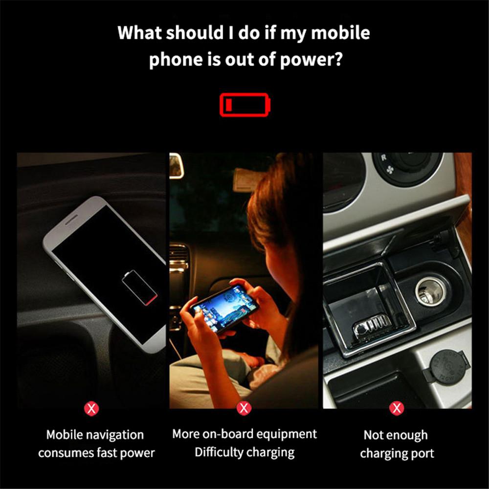 Dual USB 4.2A Car USB Charger Socket Adapter with LED Voltmeter 60cm Cable for New Honda Auto Boat 12V 24V