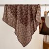 Fashion 70cm Cotton Square Scarf Women Floral Print Design Bandanas Lady Scarves Headband Accessories Handkerchief Hair