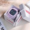Fashion Women Watches Square Dial Pin Buckle Quartz Watch Women Luxury Ladies Electronic Wristwatches Silicone Female Clock Gift