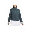 Dri-Fit Heritage Half-Zip Stand Collar Long Sleeve Sweatshirt Women Tops Dark-Green FB4152-328