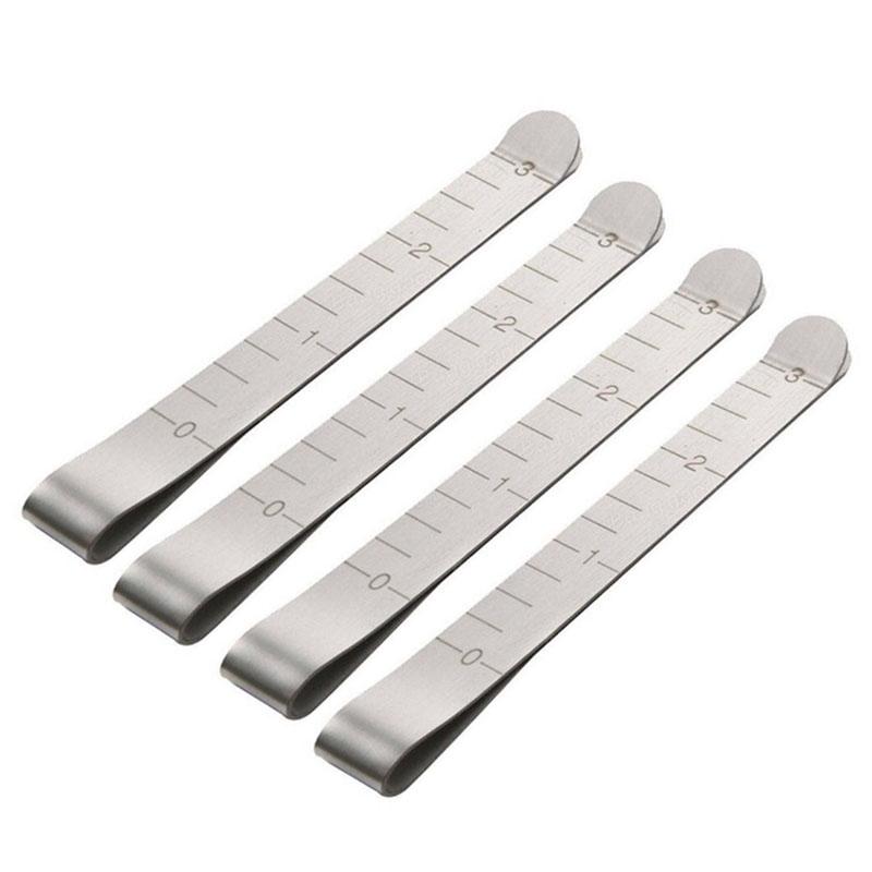 5Pcs/Pack Metal Sewing Crimping Clip Stainless Steel Ruler Measurement Clips