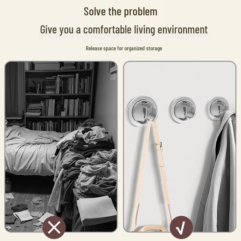 Nail-Free ABS Glossy Hallway Hook