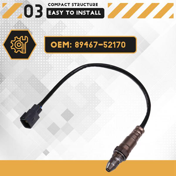 Кислородный датчик 89467-52170, 1 шт., ABS+Металл, Цвет: Как показано.