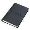 Блокнот Collasaro Leather из натуральной кожи формата А5, кожаный, планер, дневник, (черный)