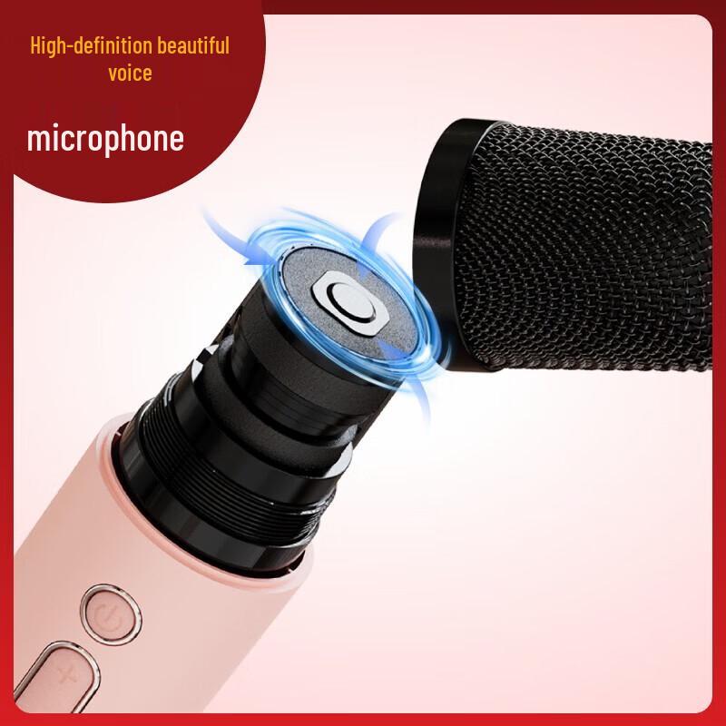 Беспроводной Bluetooth-караоке-динамик Newmine M18 с двумя микрофонами (Китайская версия)