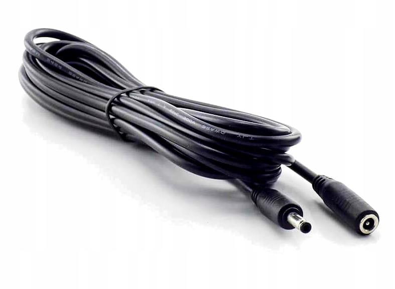 3 Metrowy Kabel Przedłużacz Dc 2,1/5,5 Do Monitor Kamera