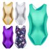 Костюмы балерины для девочек, танцевальная одежда с открытой спиной и бретелями, одежда для балетных танцев, гимнастическое трико, боди для детей