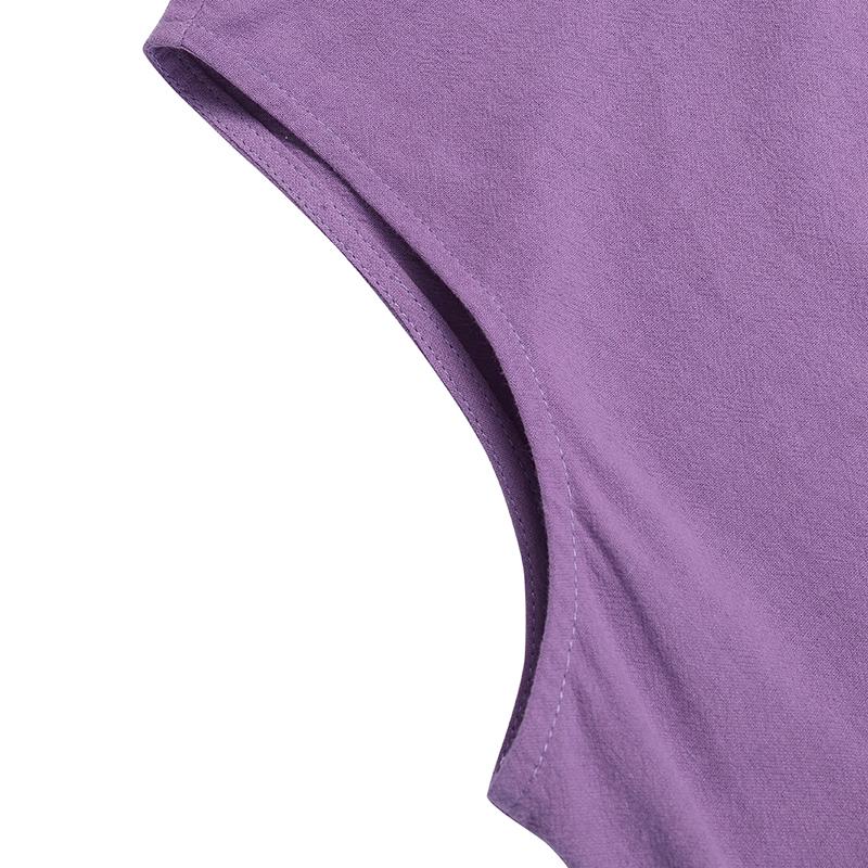 ZANZEA Women Daily Casual Cotton Dress Summer O-neck Sleeveless Loose Long Dress