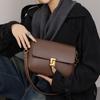 High-end and Niche Design Bag Genuine Leather Women's Bag Retro and Fashionable Commuting Shoulder Bag Crossbody Bag