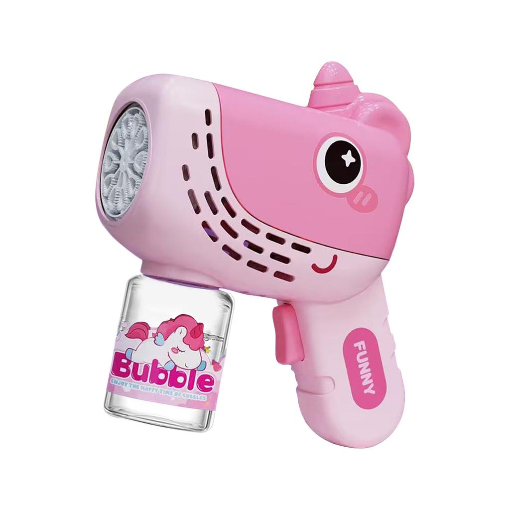 Детская электрическая мыльная машина Light Bubble полностью автоматическая мультяшная игрушка для выдувания пузырей