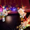 Plastic LED Glow Headband LED Lights Luminous Deer Horn Hair Band Flashing Headband  Children Toys