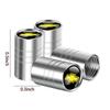AABHO1 4pcs Car Metal Wheel Tire Valve Caps Cover For Chevrolet Cruze Lacetti Captiva Aveo Trax Impala Camaro Equinox SS Z71 Spark Sail