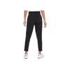 Nike Dri Fit Solid Logo Прямые брюки с высокой талией Повседневные женские брюки Черные DO6785-010