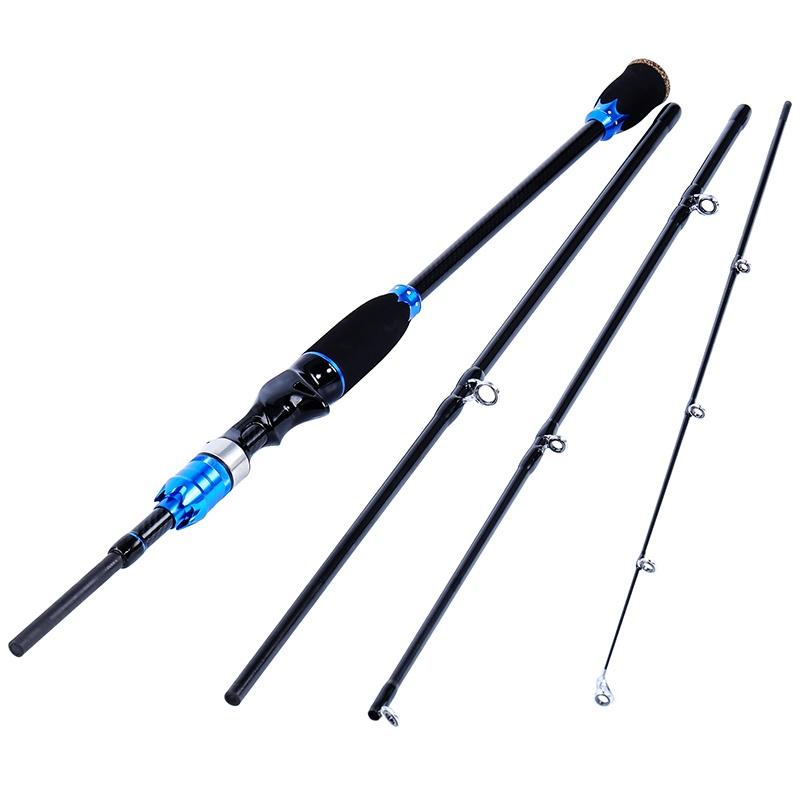 Fishing Rod 4 Section Carbon Fiber Casting Fishing Rod for Freshwater SaltWater Fishing Tackle Lure
