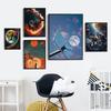 Magical And Eerie Universe Space Basketball Art Poster Print Canvas Pictures Home For Living Room Wall Modern Decor Frameless