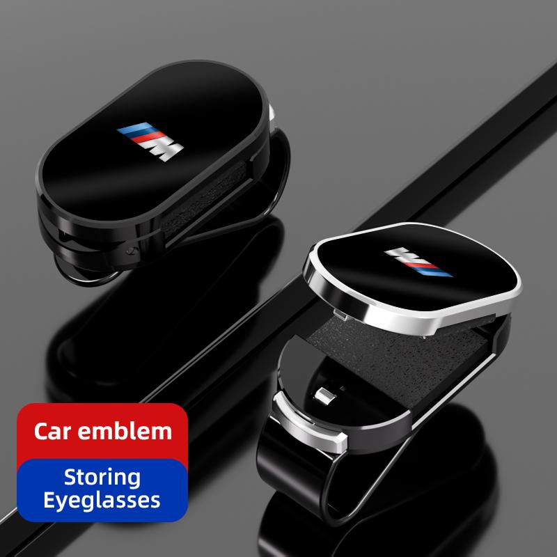2026New Car Interior Sunshade Glasses Clip Storage Auto Glasses Holder Valve Cap For BMW X1 X2 X3 X5 X4 X6 X7 iX3 F20 F10 F07 E7