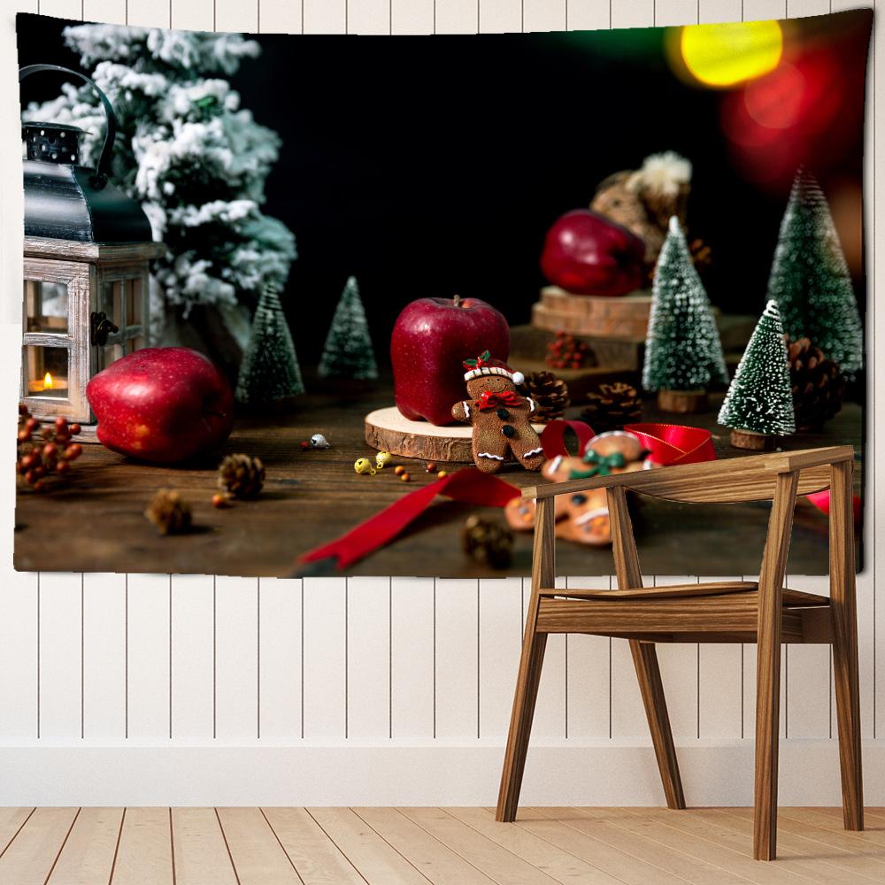 Christmas Tapestry Wall Hanging Christmas Aesthetic Room Bohemian Psychedelic Mandala Home Dormitory Wall