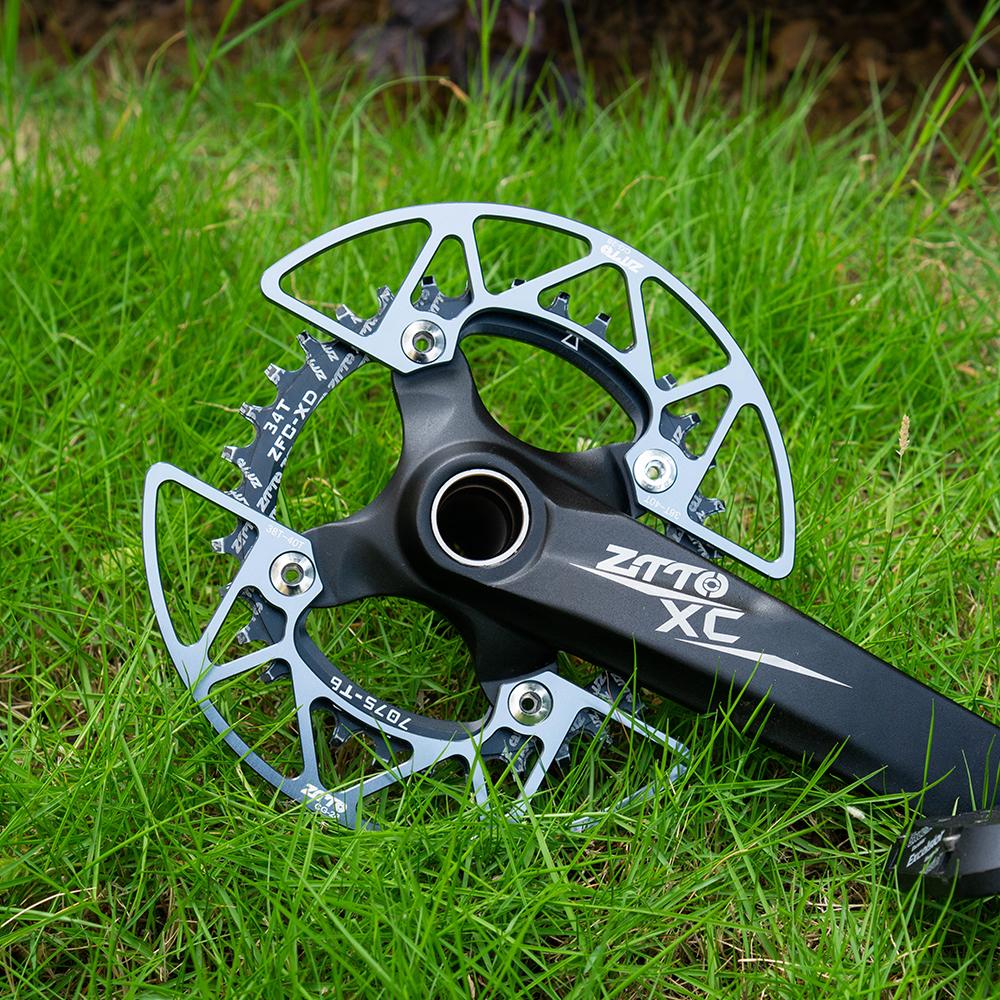ZTTO MTB 104BCD Chainring Guard 30/32/34/36/38/40T CNC Chainring Protector Cover And Bolts Bicycle Chainwheel Guard Cover