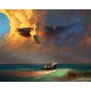 5D DIY Алмазная картина Вышивка крестом Кит Плавание в воздухе Полная дрель Алмазная вышивка