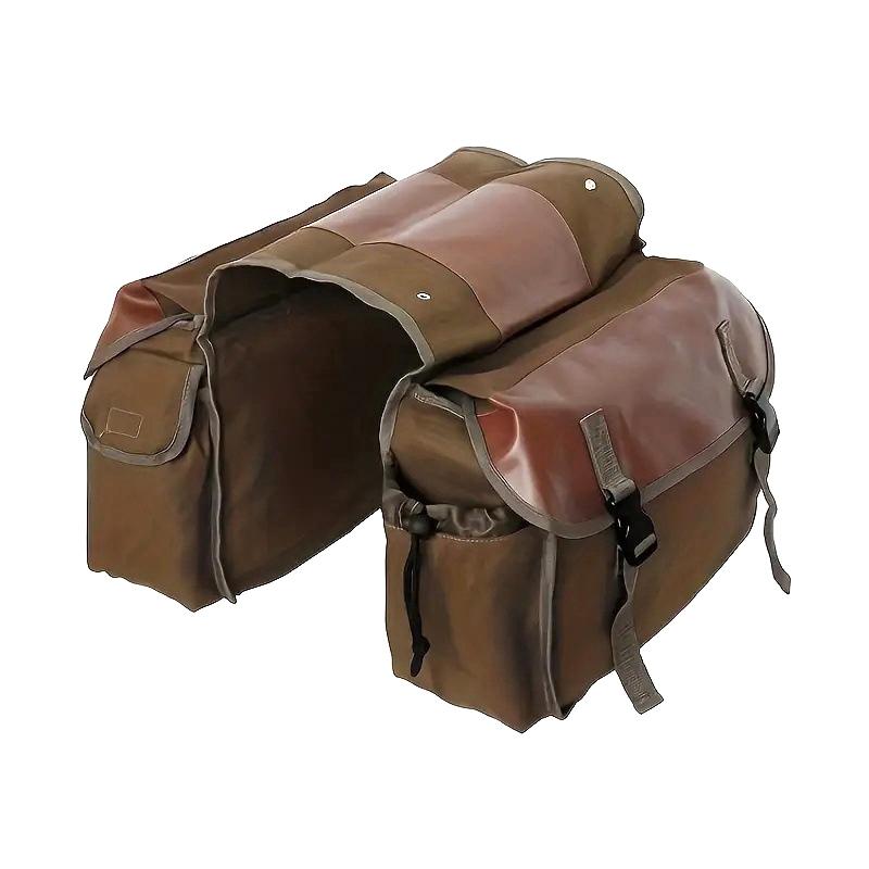 Large-Capacity Waterproof Motorcycle Pannier Bag – Durable Canvas With Tool Compartment